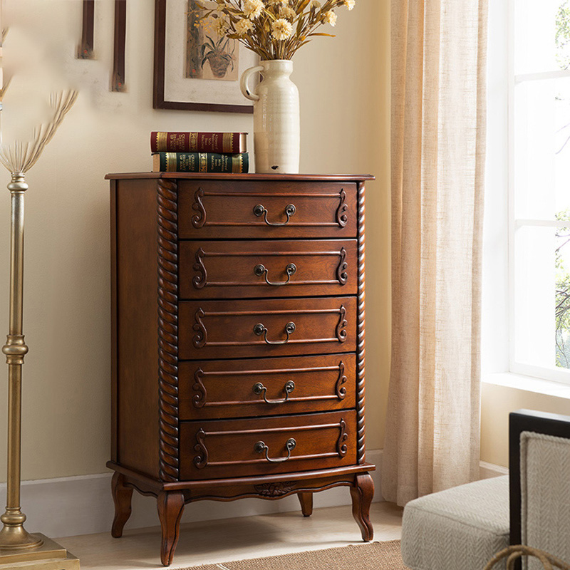 HR108五斗柜北欧卧室储物收纳柜子轻奢客厅五斗橱边柜小斗柜