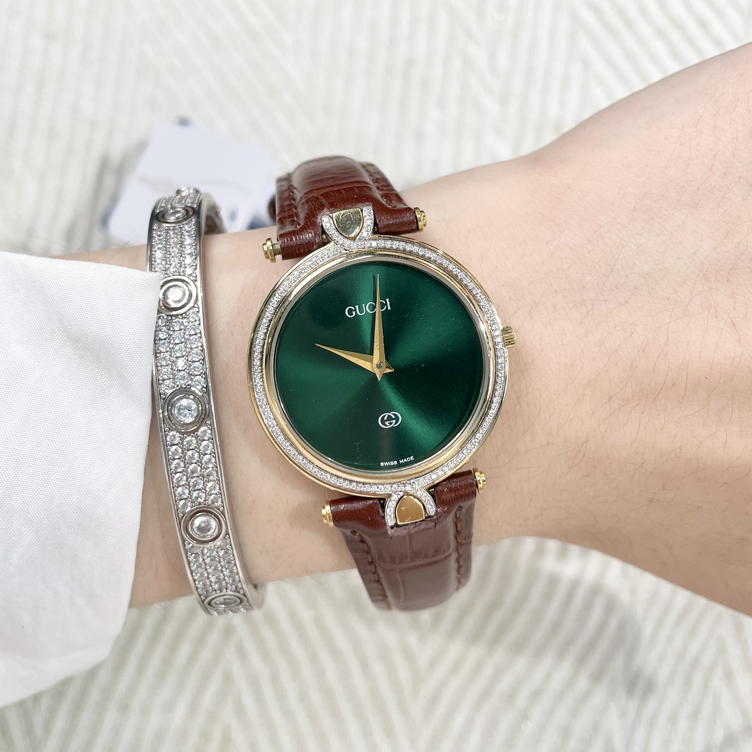 95新 GUCCI/古驰 vintage中古手表/石英表GC095