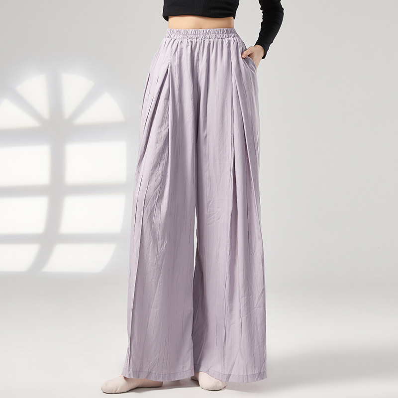 yoyo现代舞练功服春秋阔腿裤子中国古典舞蹈服形体女舞蹈裤