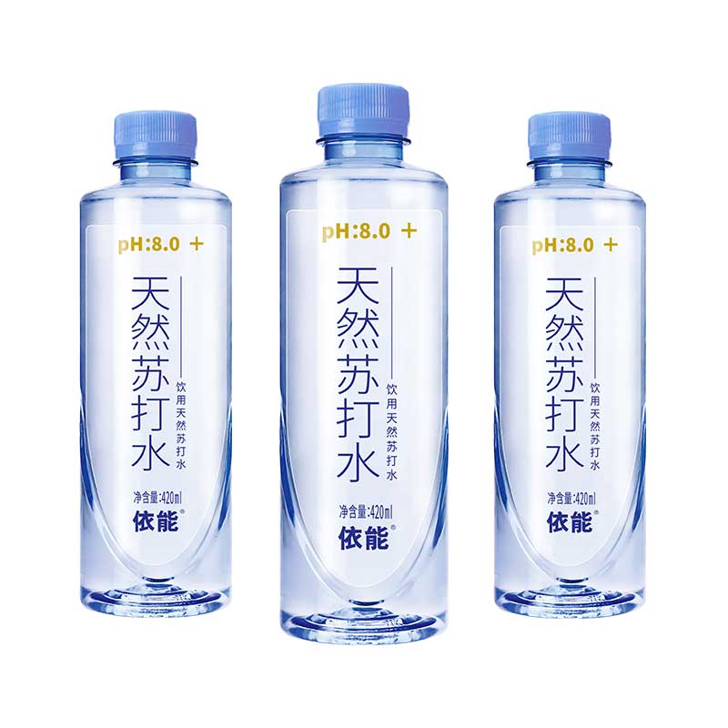 依能天然苏打水饮用水弱碱性6瓶装PH8.0+无人工添加非饮料夏日