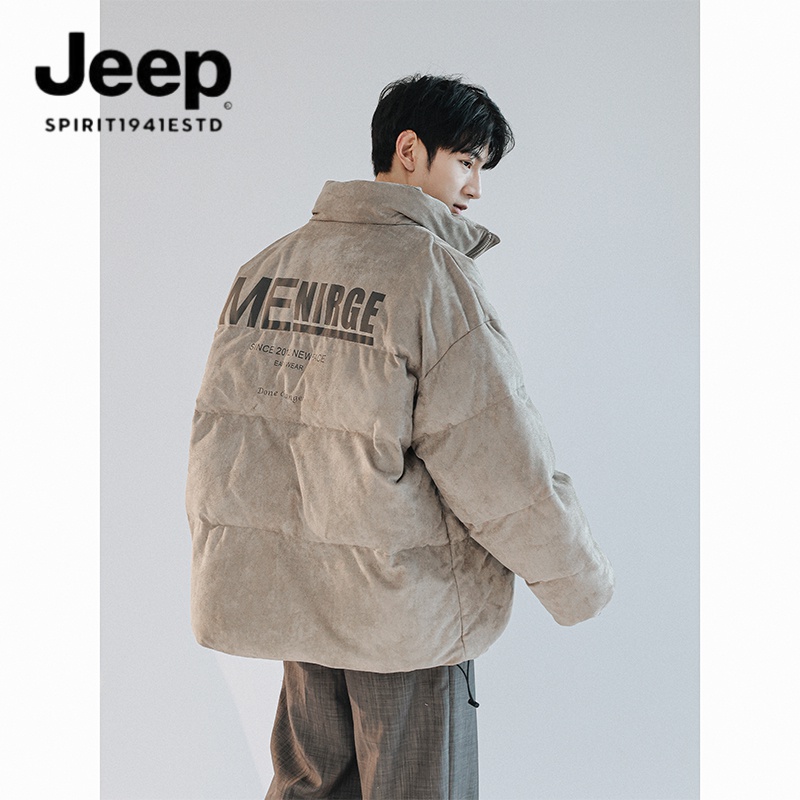 JEEP吉普面包服棉衣外套男冬季美式潮牌百搭防风棉服重磅大码棉袄