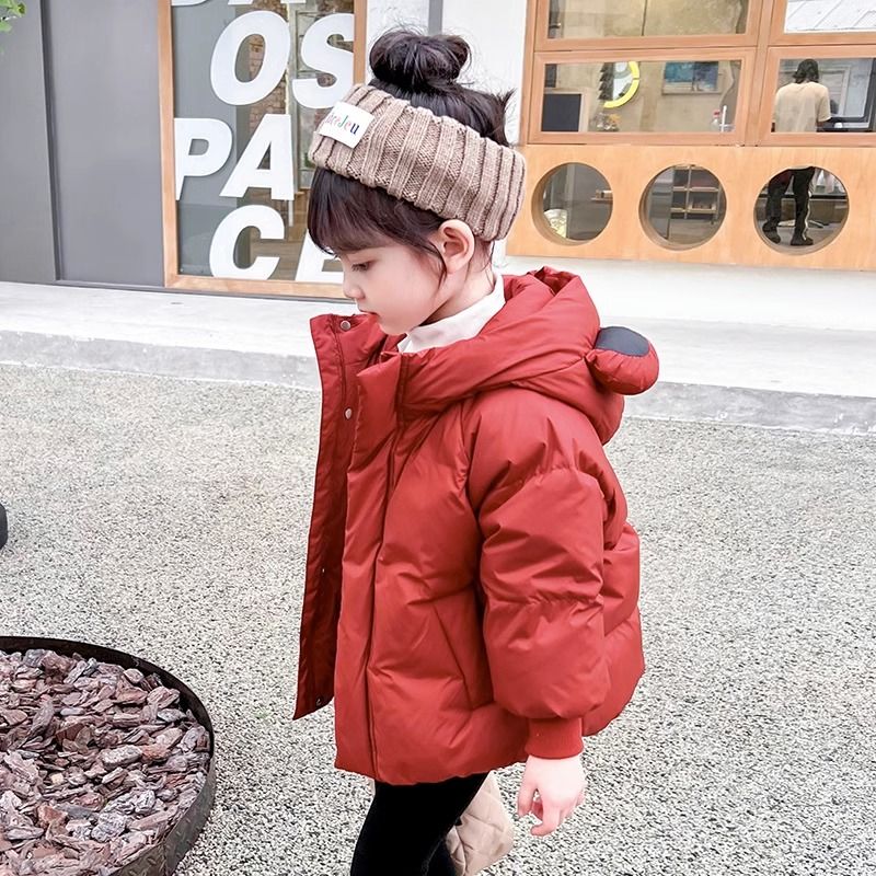 鸭鸭女童羽绒服服秋冬款2023新款冬季洋气棉衣女宝宝儿童冬装外