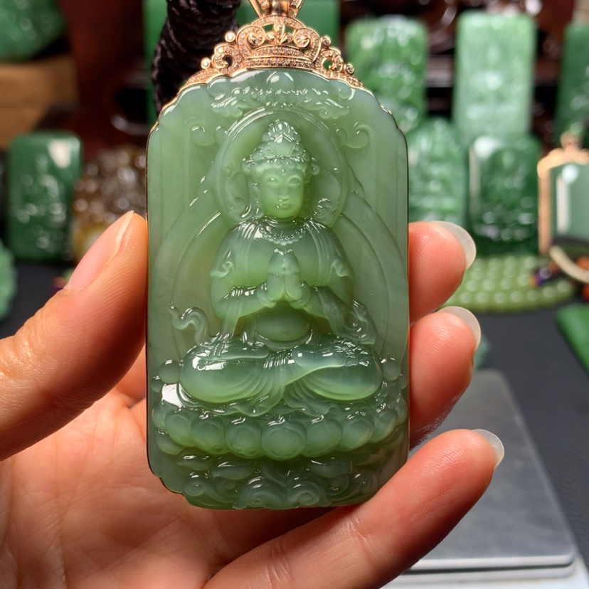 【闪购商品】和田玉挂件未镶嵌时***方