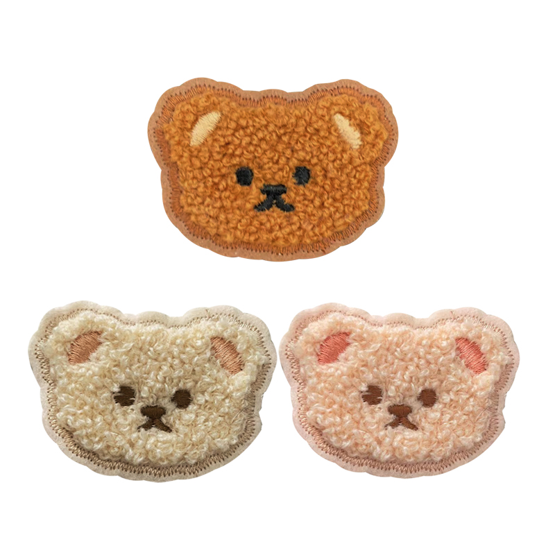 小熊贴  围巾编织配件diy