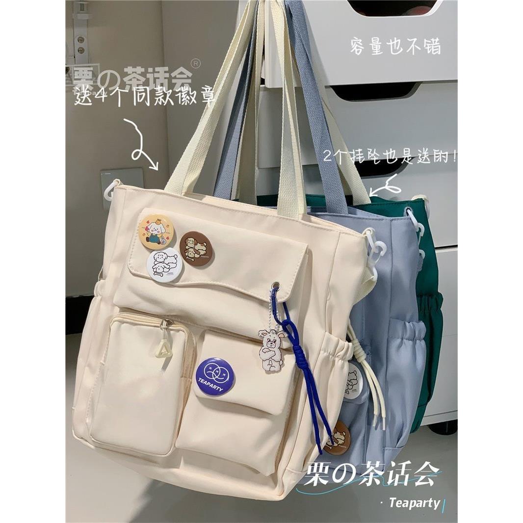 日系学院风包包女学生大容量上课通勤单肩包简约休闲少女斜挎包