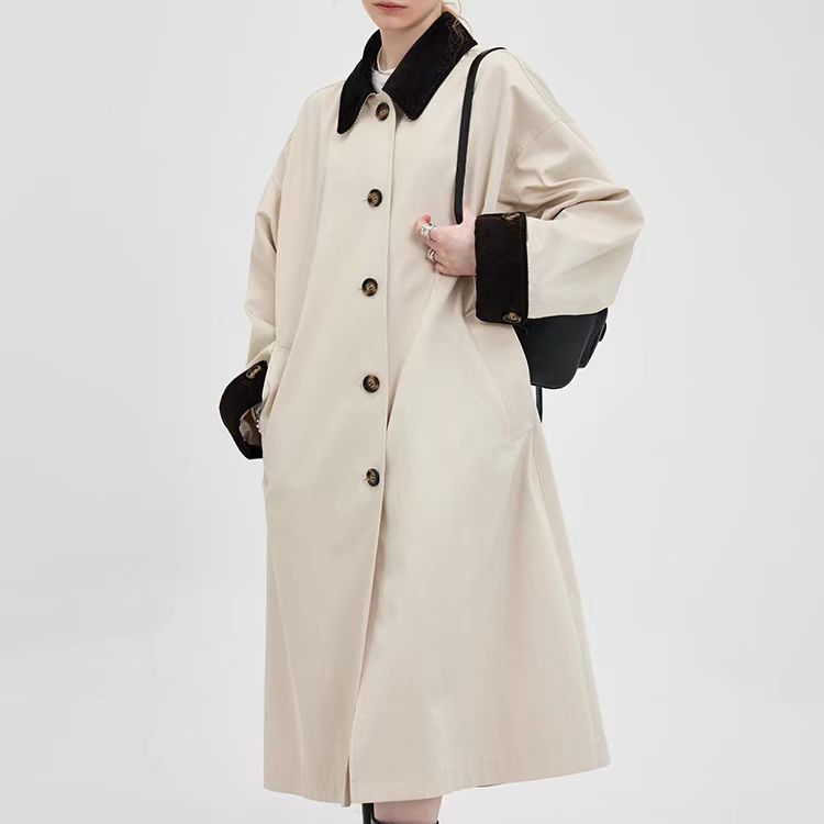 气质时尚小香风毛呢大衣风衣外套（NO退NO换，默认微瑕）