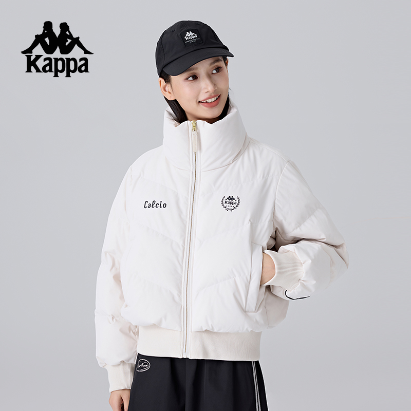 KAPPA/背靠背卡帕新款运动羽绒服女款户外保暖防寒服休闲夹克外套