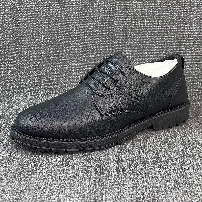 101新款男士系带皮鞋时尚正装男鞋子软底休闲皮鞋