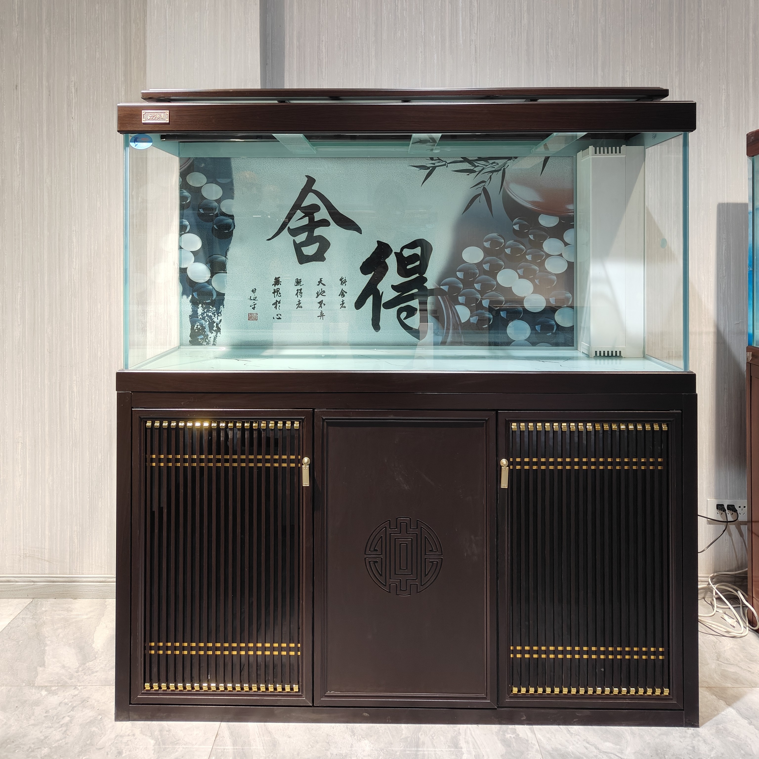 1.2*50直角溢流超白鱼缸底滤水族箱家用