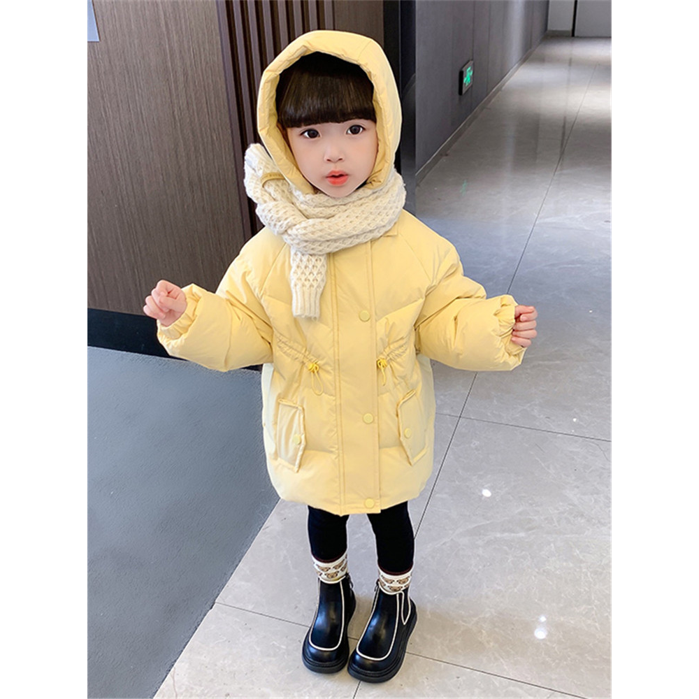 巴拉巴拉女童冬季羽绒服2023儿童洋气90白鸭绒外套小童时尚保暖中