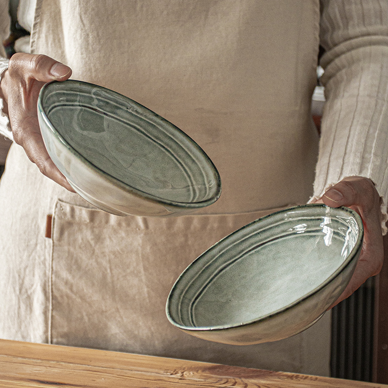 日式窑变釉工艺雪糕甜品碗水果沙拉碗复古陶瓷饭碗干果点心碗微瑕