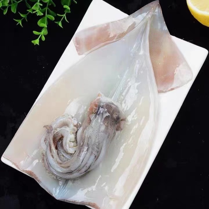 新鲜去皮大鱿鱼 5斤/份 每份3-5条 去皮去内脏去眼睛 单条包装