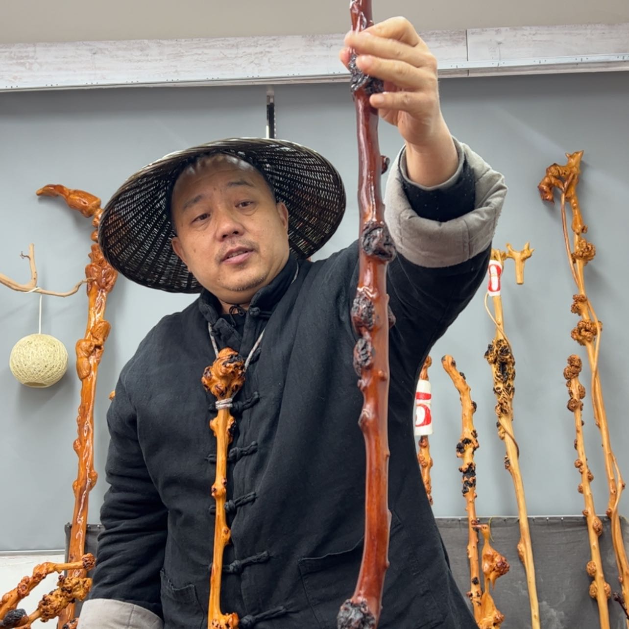 【闪购商品】黑果木其他狼*拐杖479