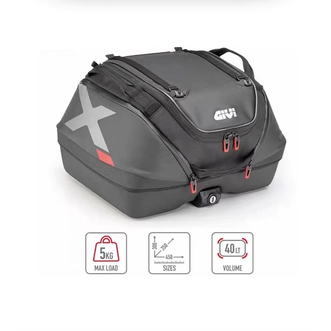 GIVI适用本田佛沙雅马哈XMAX300宝马摩托车大容量尾包快拆可防水