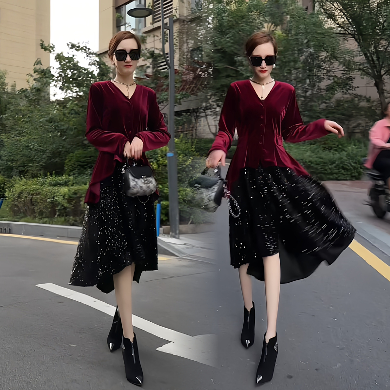 女款气质服装田园风爆款秋装女2025女装时尚百搭潮流洋气套装单件