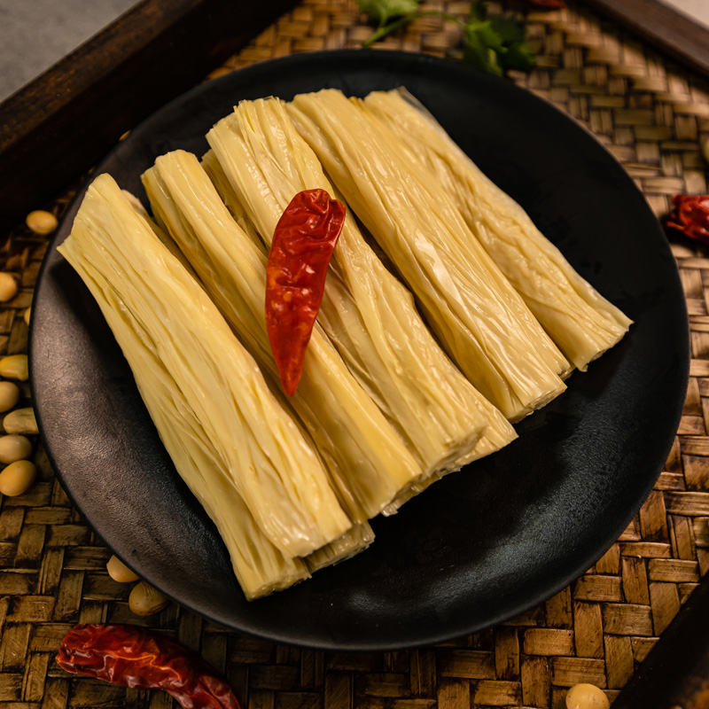 八公山吉汁原浆头道腐竹螺丝粉鲜腐竹