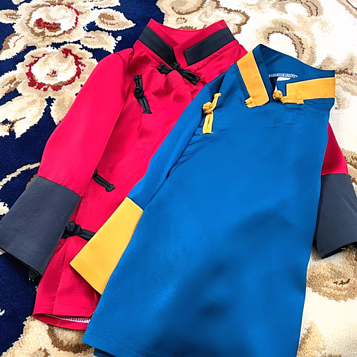 儿童春款藏式衬衣#藏式衬衣#宝宝衬衣复古中式表演服民族风长款