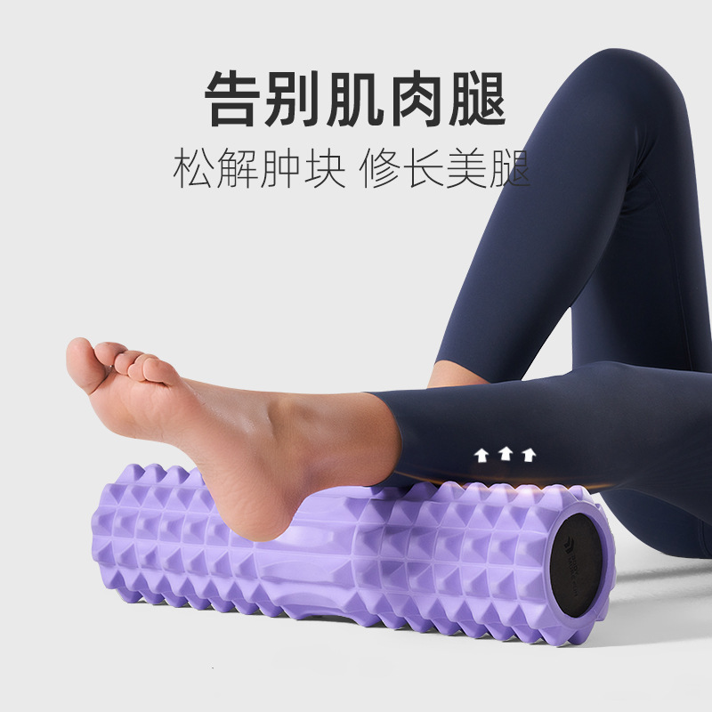 泡沫轴滚背神器瑜伽滚背轮后背部按摩筋膜柱肌肉放松专业按摩滚轴