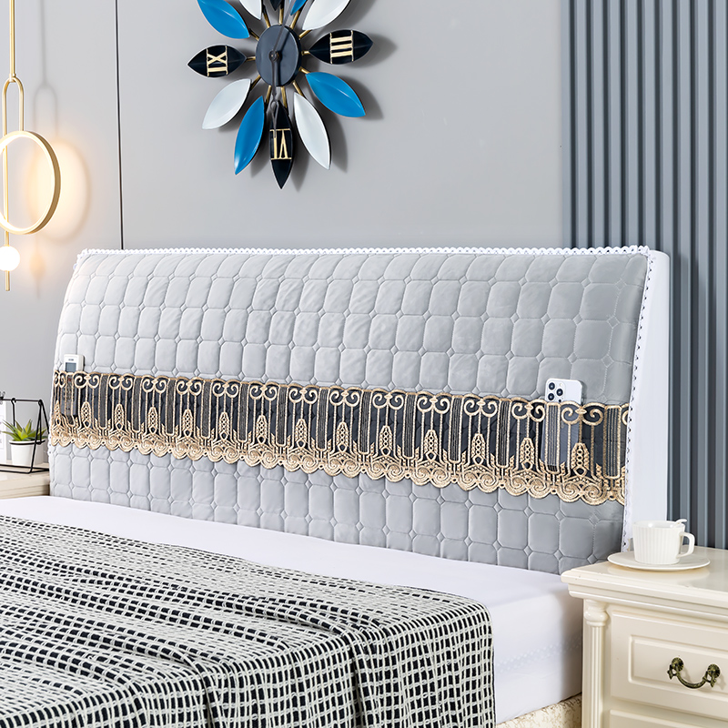 新款夹棉床头套罩全包软包木床头防尘罩床头靠背保护套新款床头罩