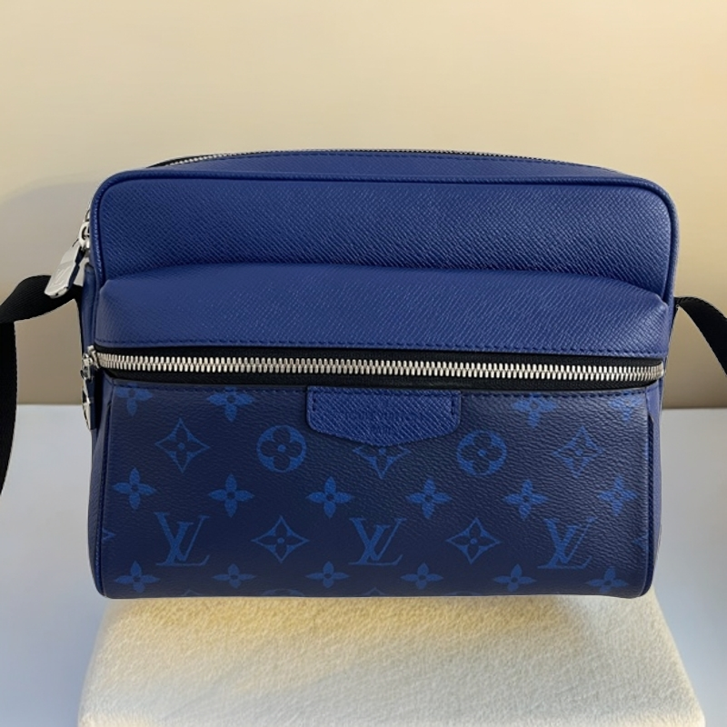 99新 LouisVuitton/路易威登 5444/5296时尚经典蓝老花相机包