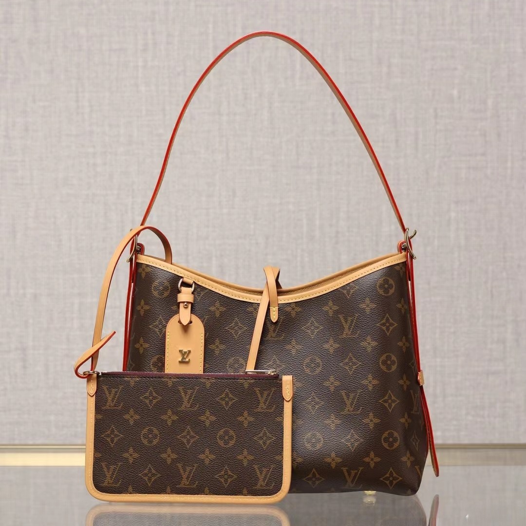 99新 LouisVuitton/路易威登 LV老花carryall单肩包25010109-01