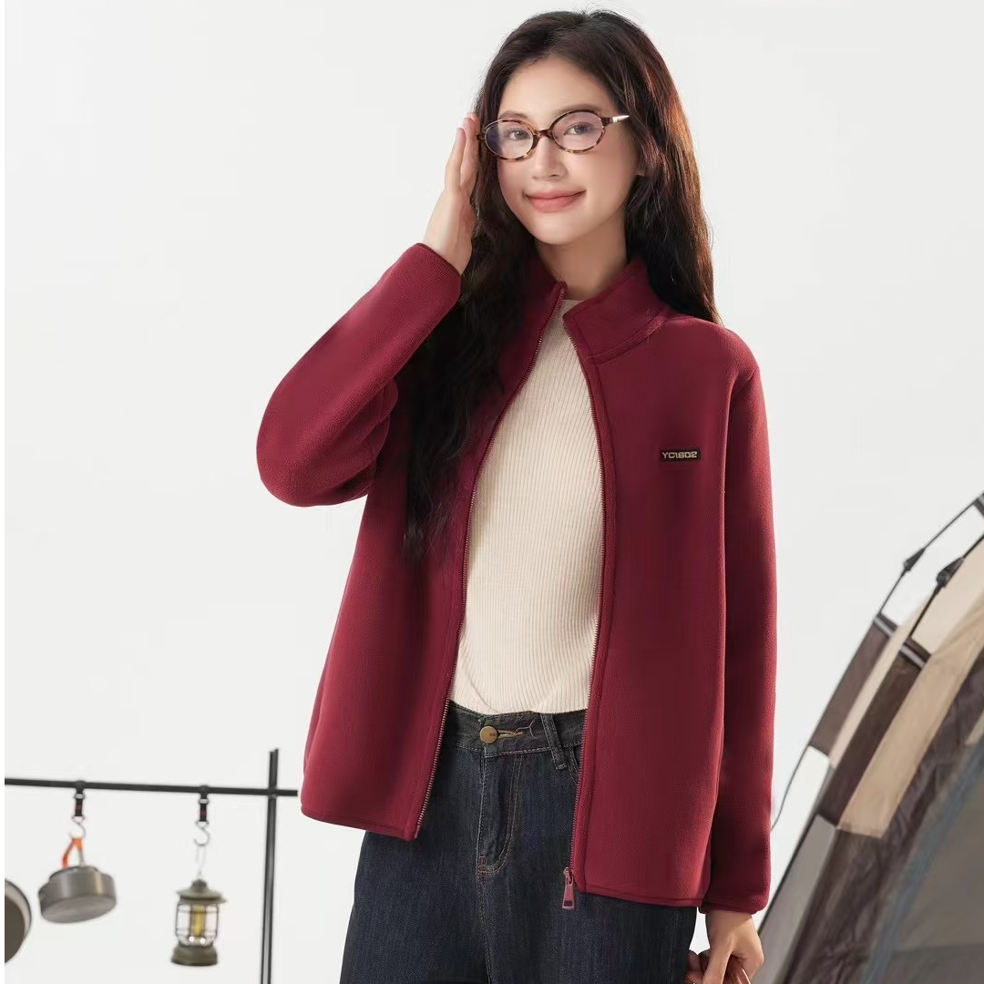 93-3302泰迪绒女士外套长袖保暖发热