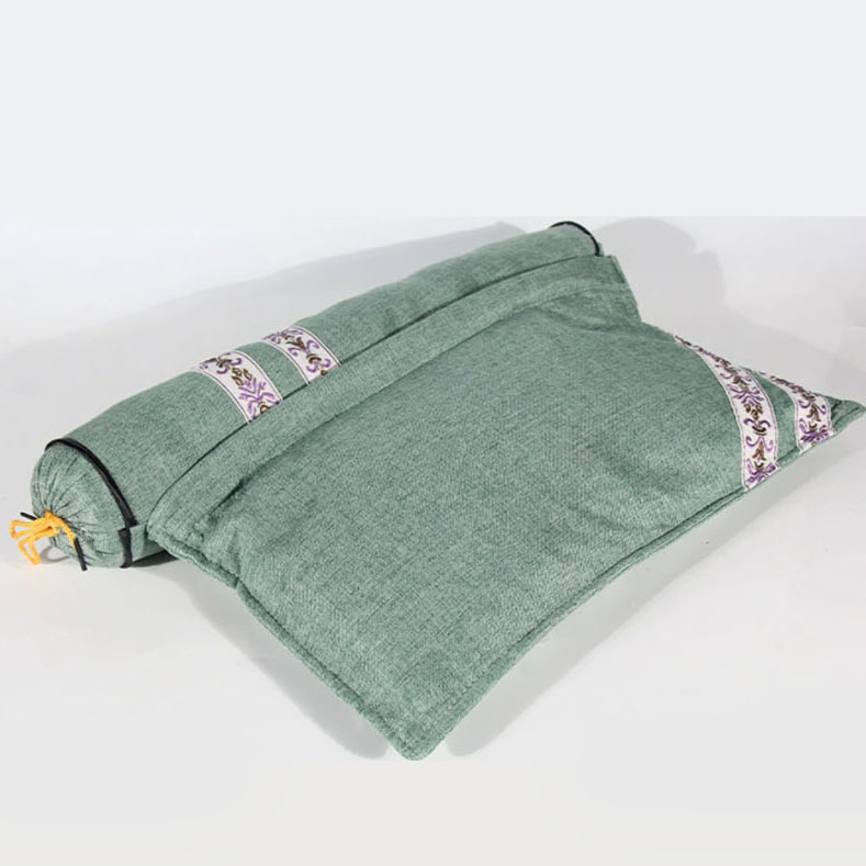 【礼品勿拍】艾草枕头充气连体枕多功能成人家用热敷枕头