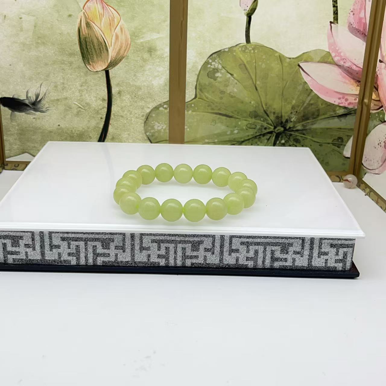 天然冰晴水黄口葡萄肉手串 d897—多样性发