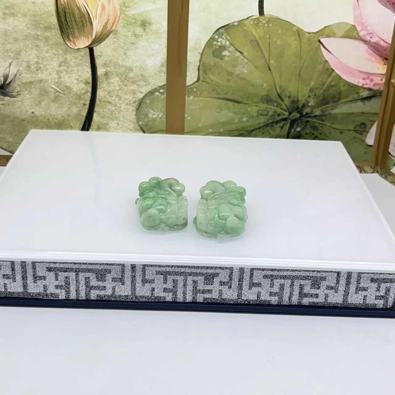 天然缅甸a货翡翠貔貅吊坠 C148—多样性发一件