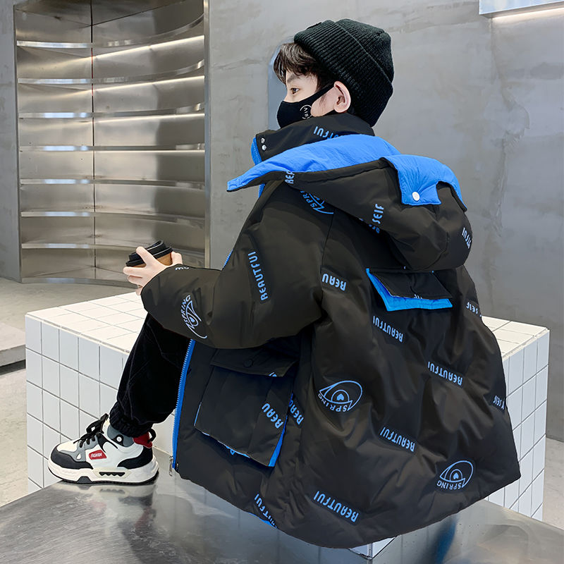男童羽绒服冬装2024新款儿童冬季加厚外套中大童帅洋气韩版炸街潮