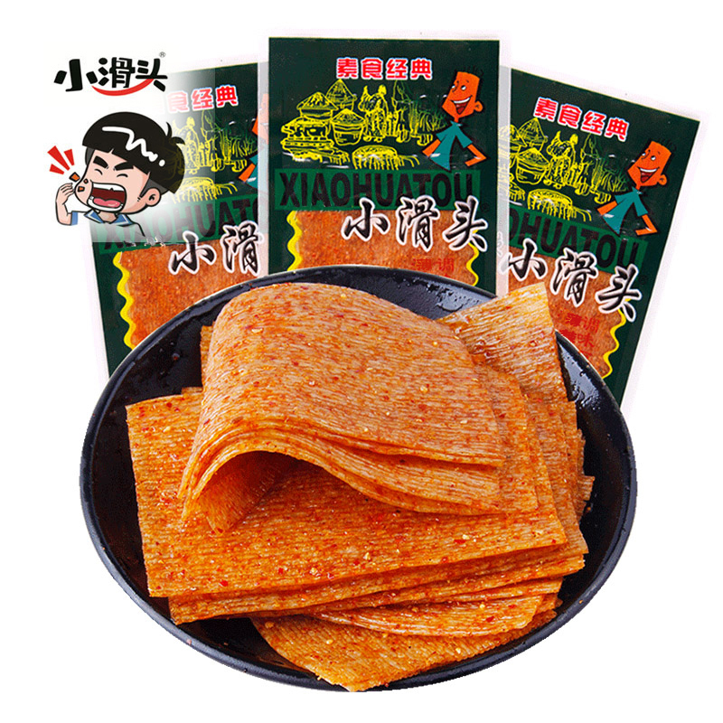 小滑头辣条大辣片怀旧小零食麻辣辣条袋装休闲解馋香辣片