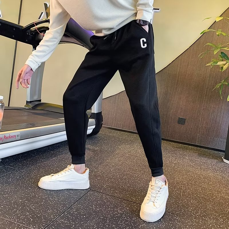 迈肯迪LES秋冬小脚九分裤矮小个S码XS小码宽松运动哈伦卫裤休闲束