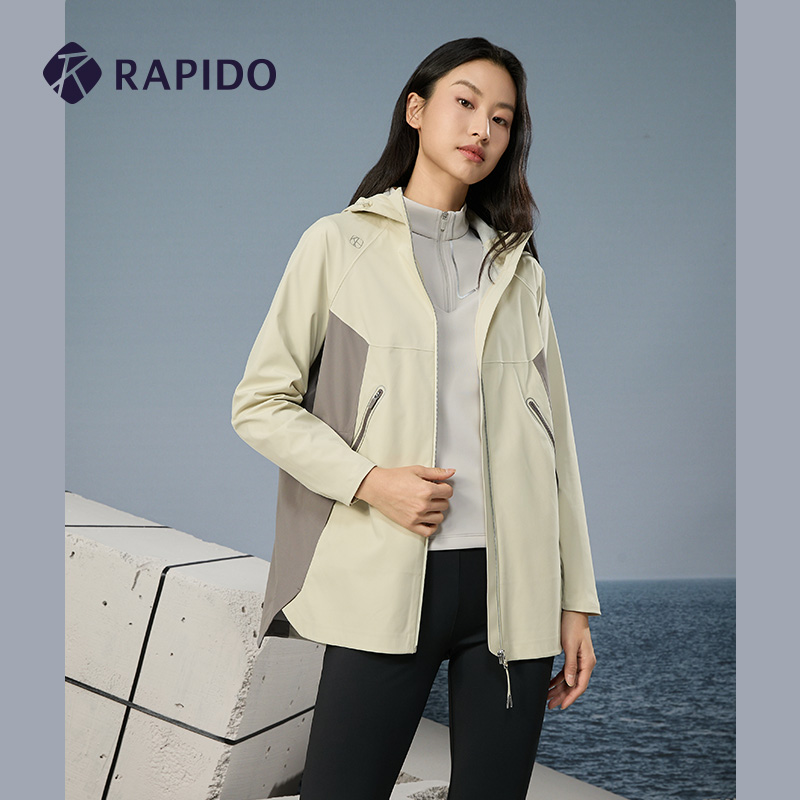 RAPIDO雳霹道2024年春季新款女士轻量撞色运动夹克外套CP4139J01