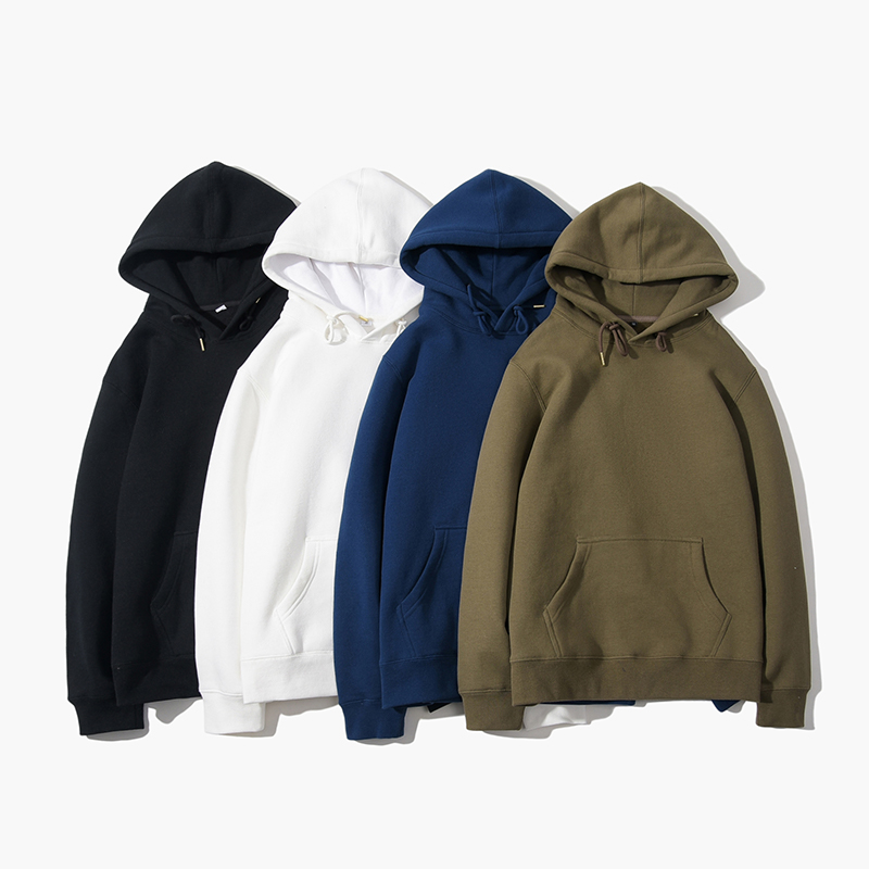 邻那卫衣A362厚实跑步袋鼠袋连帽卫衣毛圈布抓绒布可选加棉衣服