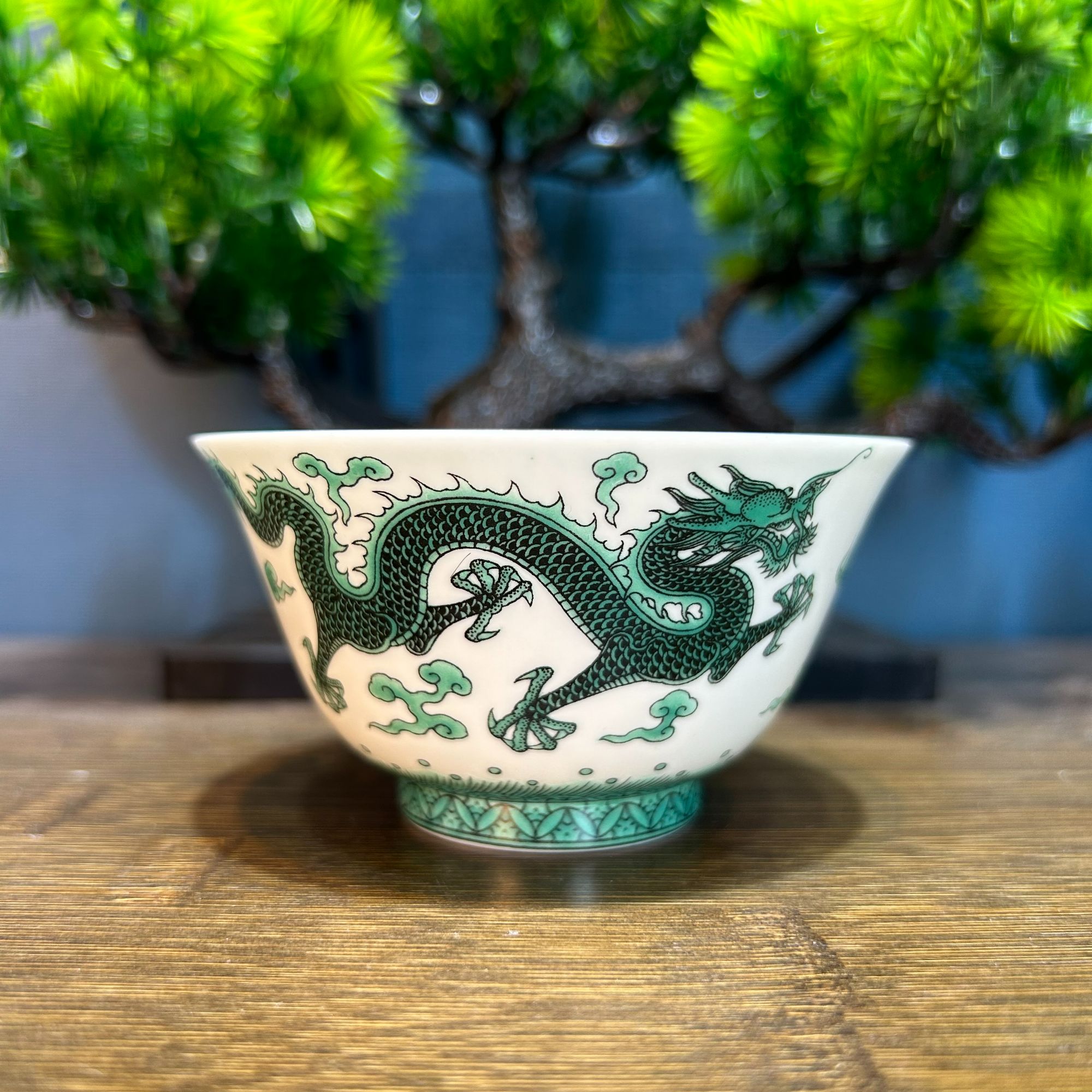 景德镇全手工茶具陶瓷粉彩龙纹薄胎家用高端茶器个人喝茶主人杯