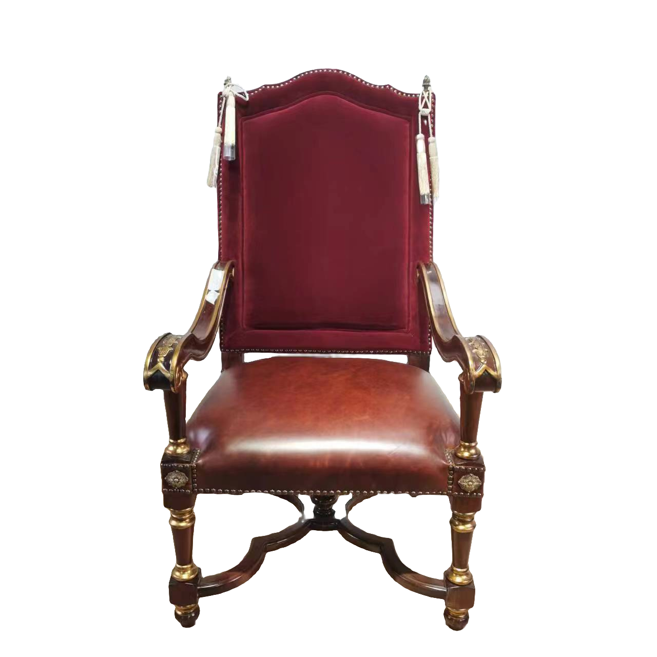 英式亚历山大将军椅YLS001重油蜡 样品有皮疤   