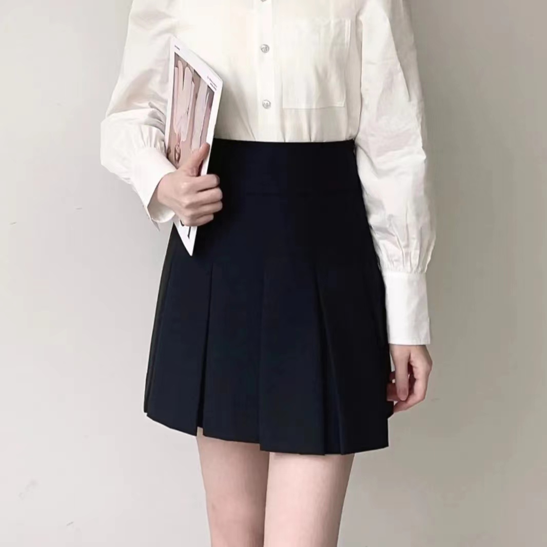 AMASS/阿玛施夏日穿搭高腰显瘦四面弹百褶裙5200471-344511-001