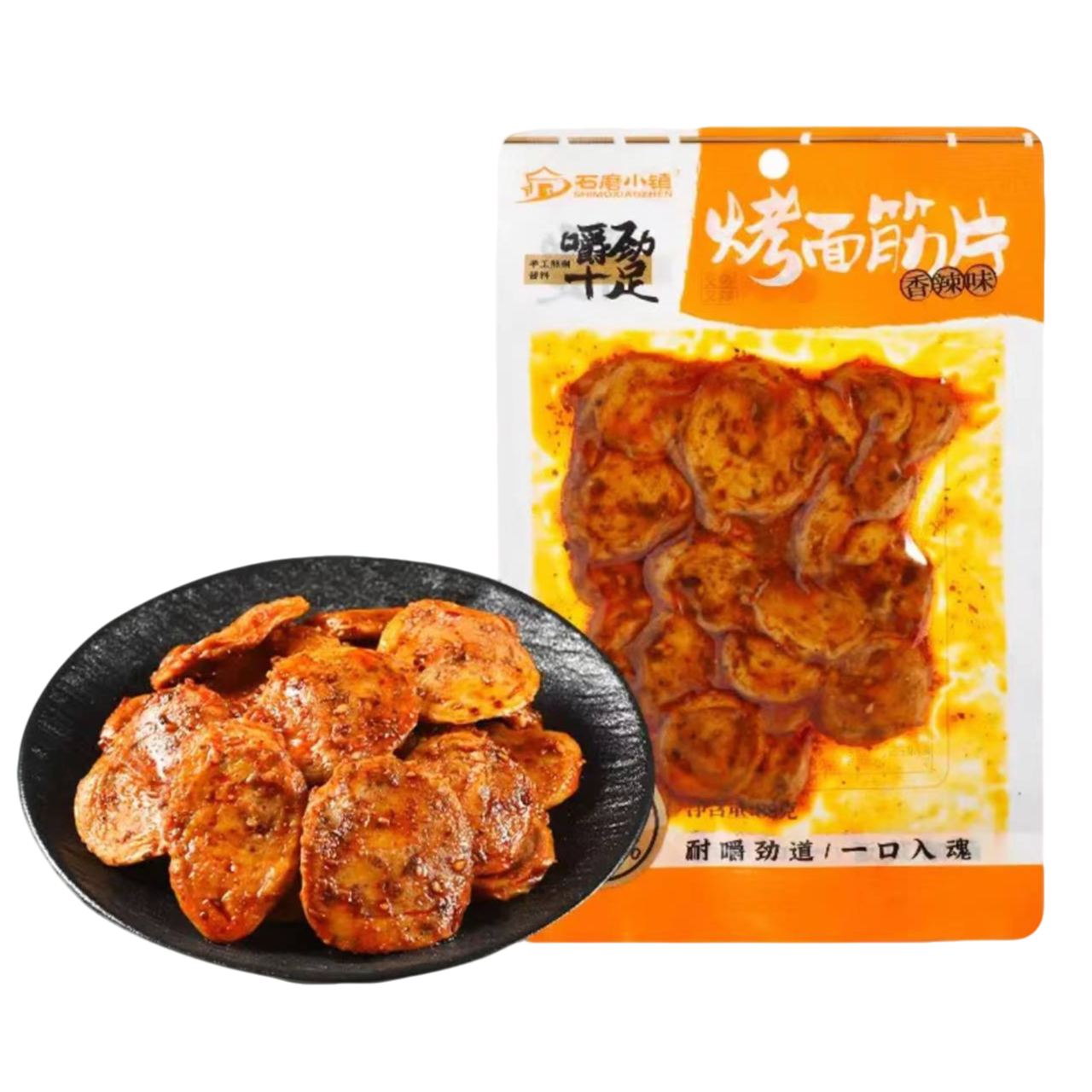 石磨小镇烤面筋片88g香辣