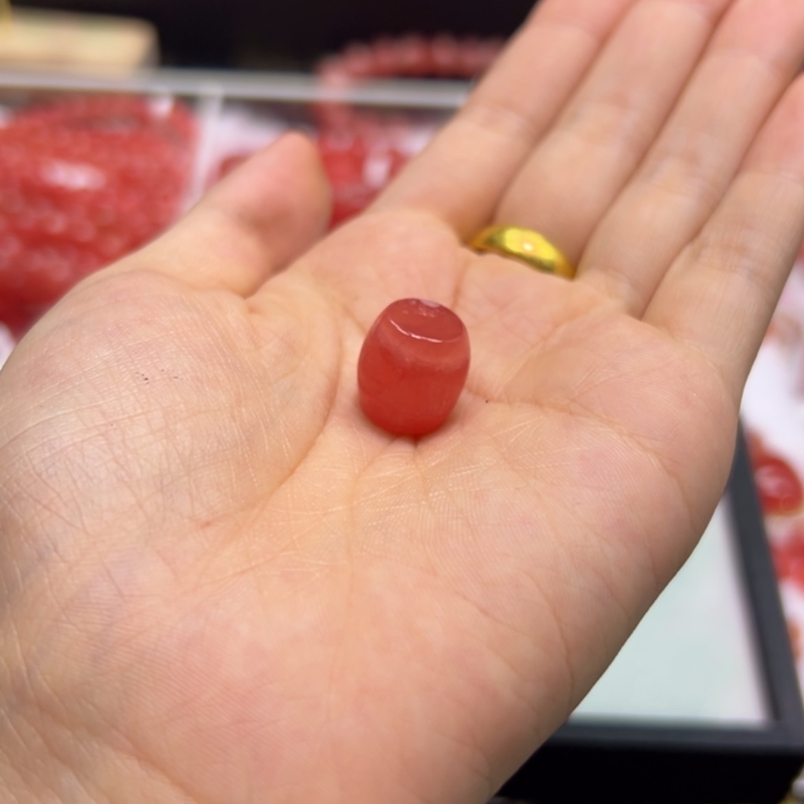 【闪购商品】菱锰矿（红纹石）裸石未镶嵌