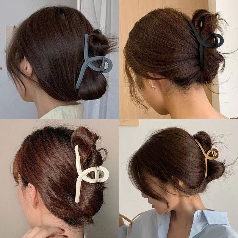 简约发夹后脑勺抓夹女洗澡发卡鲨鱼夹盘发头饰