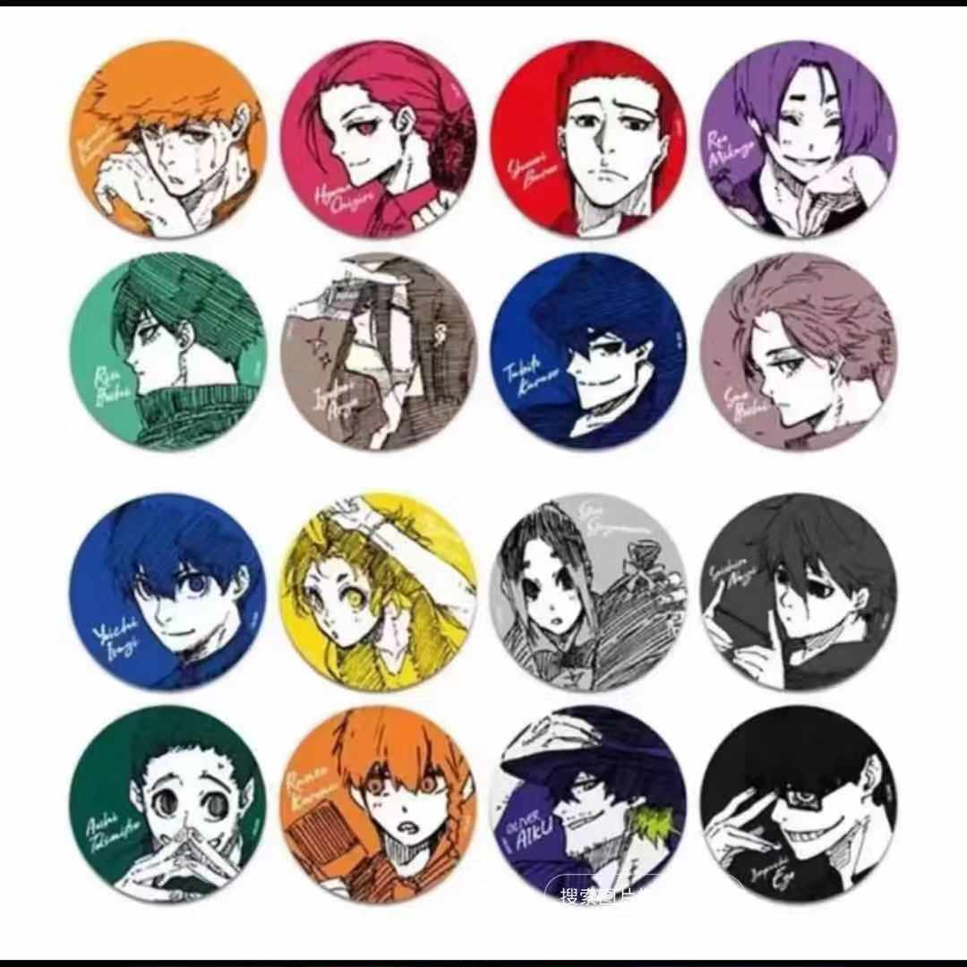 Triball 蓝色监狱 蓝锁 原画金属吧唧徽章Vol1-2