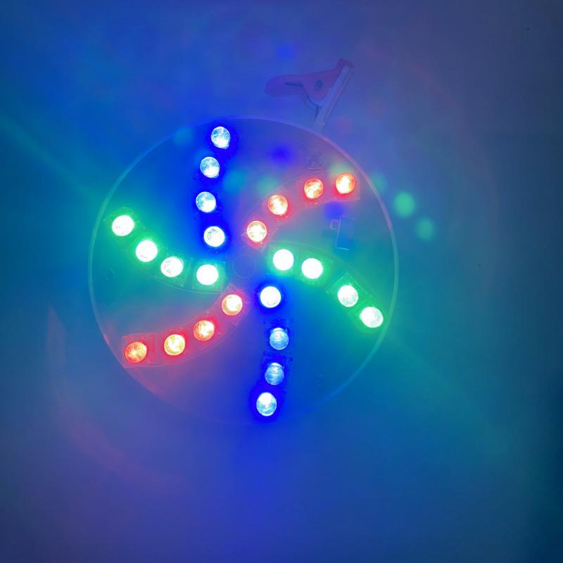 风筝用爆闪灯可充电可调节贴片灯与食人鱼灯3个起包邮