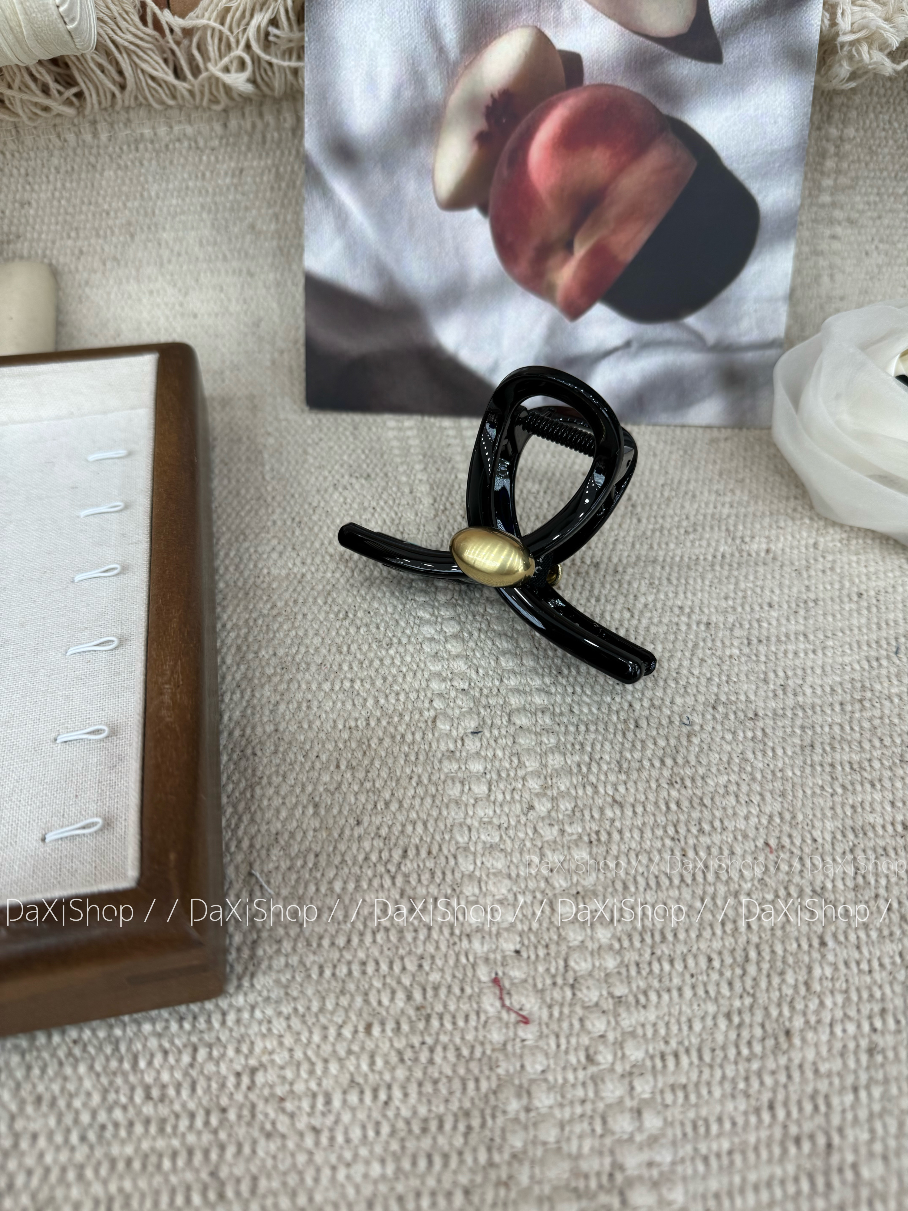 金豆子抓夹网红时尚百搭气质小众黑色简约抓力超紧