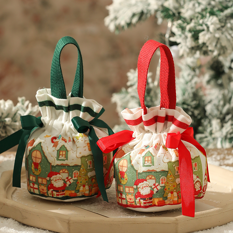 圣诞苹果包装袋子礼物包装袋礼盒空盒平安夜礼品袋2024新款礼物袋