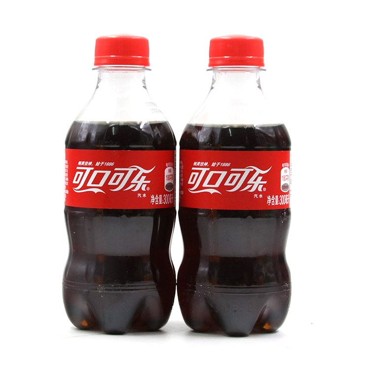 包邮可乐300ml*6瓶碳酸饮料汽水整箱促销小瓶迷你餐饮 坚果店畅饮