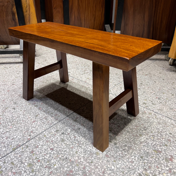 非洲花梨木原木长条凳独板整块榫卯结构绿心檀黄檀实木长板凳矮凳