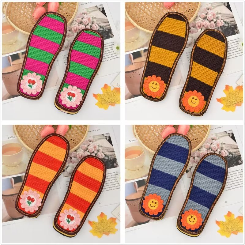 毛线鞋底手工编织拖鞋棉鞋并条线