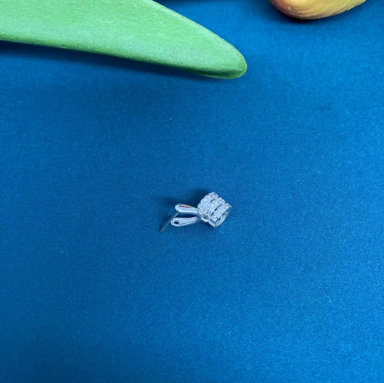 吊坠足银 足银扣头吊坠配件