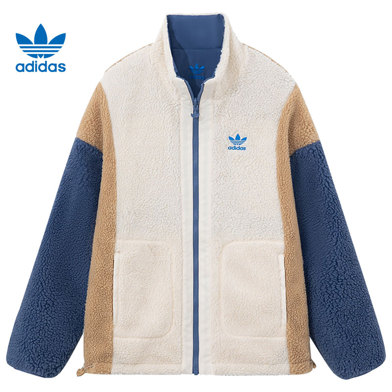 预adidas阿迪达斯三叶草男女运动休闲夹克外套IY5386