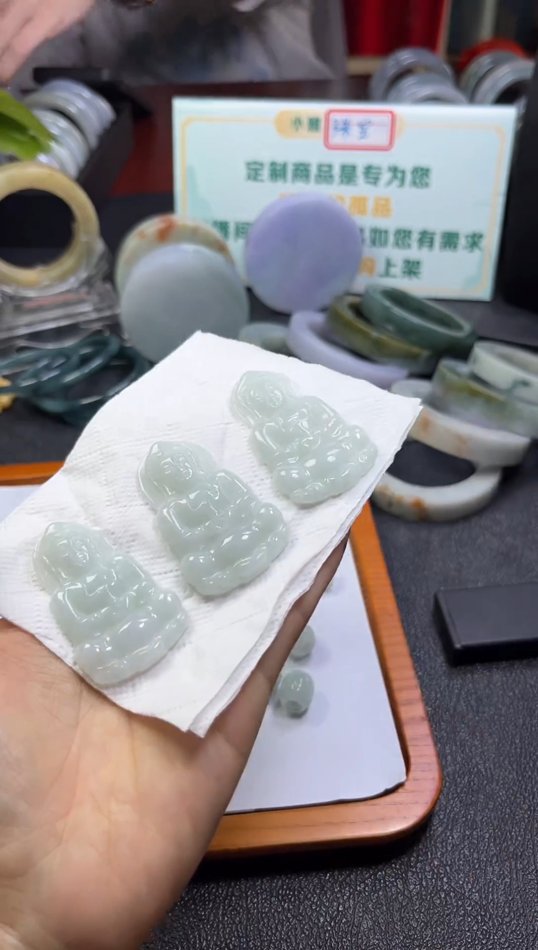 【闪购商品】翡翠颈饰未镶嵌观音多样性择优单个发
